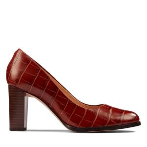 Clarks Kaylin Cara 2 Women's Heels Shoes Dark Brown | CLK319JEK