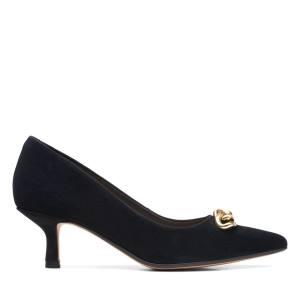Clarks Violet55 Trim Women's Heels Shoes Black | CLK523PWV