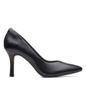 Clarks Violet 85 Court Women's Heels Shoes Black | CLK163GOX